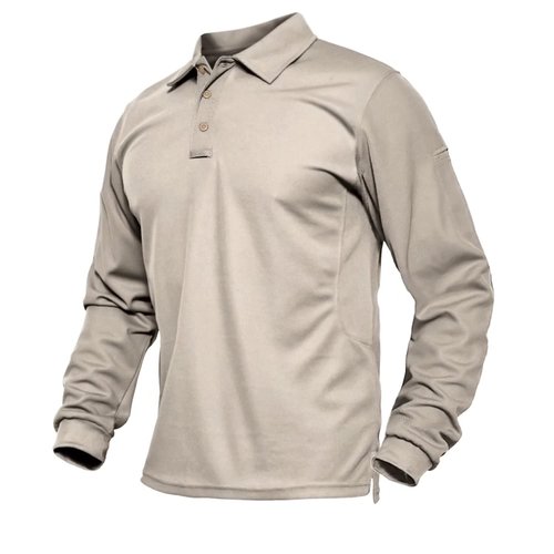 Jersey Polo Shirt Mens Hunter Dry Fit Shirt Golf Shirts Long Sleeve Hiking Polo Shirts for Men Military T-Shirt Active Shirts