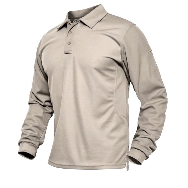 Jersey Polo Shirt Mens Hunter Dry Fit Shirt Golf Shirts Long Sleeve Hiking Polo Shirts for Men Military T-Shirt Active Shirts