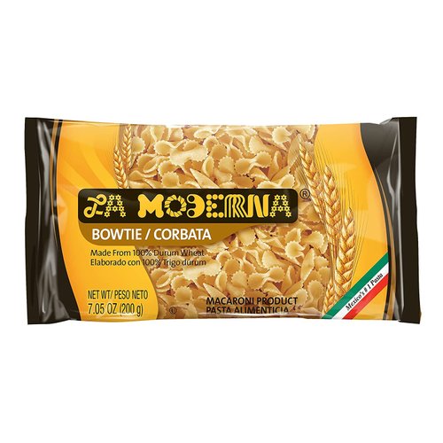 La Moderna Bow Tie Pasta, Noodles, Durum Wheat, Protein, Fiber, Vitamins, 7 Oz