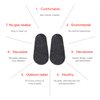 Gejoy 45 Pairs Soft Foam Nose Pads Self Adhesive Eyeglass Nose Pads Anti Slip Eyeglass Nose Pads Thin Nosepads for Glasses