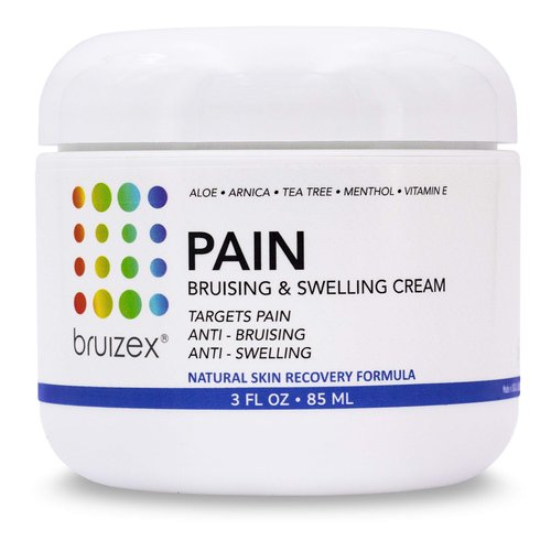 BRUIZEX Arnica Pain, Bruise, Swelling & Lymphatic Massage Cream Bruising Removal & Lymph Drainage for BBL, 360 Lipo, Tummy Tuck, Liposuction I Work with Faja, Lipo Foam, Massager, Pads I 3 oz