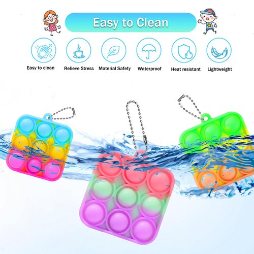 57PCS Party Favors for Kids,Fidget Toys Bulk Its Birthday Party Favors for Kids Toddlers Adult, Small Classroom Prizes Box Fidgets Toys for Kids, Goodie Bag Stuffers, Treasure Chest, Bubbles Poppers