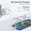 3 Pack QZIIW iPhone Charger,iphone Fast Charger,[MFi Certified] iPhone Fast Adapter,USB C to Lightning Charging Cable 6 Feet,20W USB C Wall Charger with Compatible iPhone 14 13 12 11 Pro Max,iPad