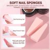 Makartt Pat Ombre Gel 6 Nude Gel Nail Polish Colors with Sponge & Nail Brush Gradient Painting Gel Ideal for DIY French Manicure Beginners