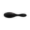 Bass Brushes | Shine & Condition Hair Brush | Pure Natural Bristle FIRM | High Polish Acrylic Handle | Full Oval | Jet Black Finish | Model 876S - JTB