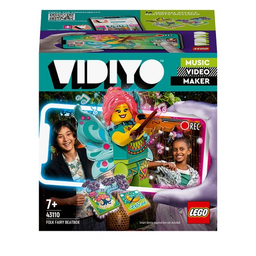 LEGO VIDIYO Folk Fairy Beatbox 43110 Building Kit Toy; Inspire Kids to Direct and Star in Their Own Music Videos; New 2021 (89 Pieces)