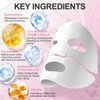 Real Deep Collagen Face Mask, Hydrating Overnight Facial Hydrogel Mask with Low Molecular Weight Collagen for Elasticity, Firming, Lifting, and Pore Minimizing, Korean Beauty Favorite, 37g x 4ea
