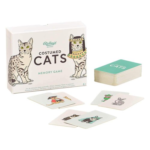 Ridley’s Costume Cats Memory Game – Includes 50 Matching Cards and Instructions – Memory Card Game Featuring Well-Dressed Cats – Fun for All Ages, Makes a Great Gift Idea