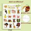 Partywind 38 Styles Glitter Metallic Temporary Tattoos for Kids, Hawaiian Luau Birthday Party Decorations, Tropic Summer Pool Beach Party Supplies Favors for Kids Boys Girls Adults
