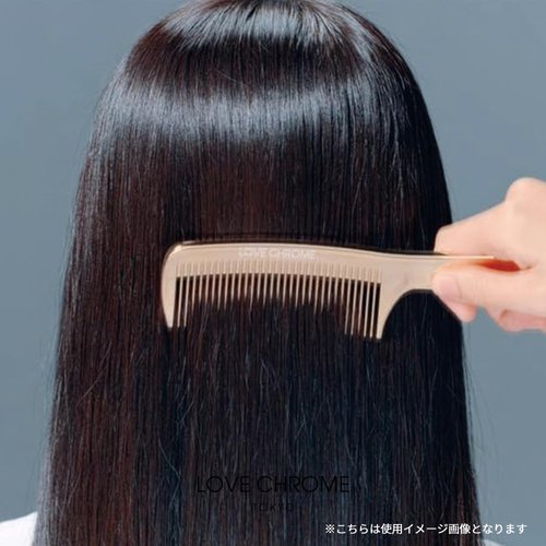 LOVE CHROME F TETSUKI SILVER/Japanese artisan hair comb