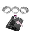 QUEESALN 3.0 Inch 3pcs Open Hair Styling Dryer Appliance Tools Holder Tube Package Salon Station Hair Dryer Organizer Holder Tube