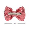 Love Fairy 3-Inch Glitter Bow Hairpin - Sparkling Sequin Bow Tie Hair Clip for Girls,Teens, and Women (Champagne Gold)