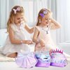 Belle&Birdie 6Pcs Little Girl Purse, Toddler Purse with Pretend Play Toys, Dress Up Jewelry Set and Pretend Play Kids Accessories