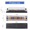 12 Way 12V Fuse Box Blade, 12Volt Fuse Block Without LED Indicator Damp-Proof Cover - 12 Circuit Independent Positive Negative Fuse Box Holder for 12V/24V Auto Car Truck Boat Marine Vehicle
