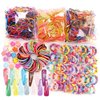 780 pcs Girls Hair Clip Hair Tie Set, Baby Little Girls Hair Accessories Set, Multicolor Lovely Girl Elastic Rope Hair Ties Ponytail Holder Hair Clips Hairband Set
