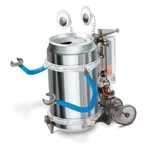 4M Toysmith, KidzRobotix Tin Can Robot, DIY Science Kits STEM Powered Kids, For Boys & Girls Ages 8+