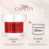 AILLSA Dip Powder Classic Red for Christmas, Red Dip Powder Nail 1 Oz Nail Dipping Powder French Nail Art for Starter Manicure Salon DIY at Home, Fall Winter Dip Powder Colors Long Lasting