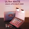Layhou Matte Lip Gloss Lip Liner Combo 12pcs Set