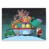 Stonehouse Collection | Camper and Santa Christmas Card | 18 Christmas Cards & 19 Envelopes | Cute Camping Trailer Christmas Card | USA Made (Standard)