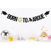 Born to Argue Banner,Congrats Lawyer Graduation Party Decorations,Class of 2024 Law School/Passed the Bar Graduation Party Supplies Gold Black