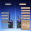 BAOFENG UV-5RM Plus 10W Ham Radio, Dual Band Two Way Radio, UHF VHF NOAA FM AM(Airband) 1.25M Receiver, Long Range Rechargeable Handheld Walkie Talkies, 2500mAh Battery USB-C Port, Chirp Compatible