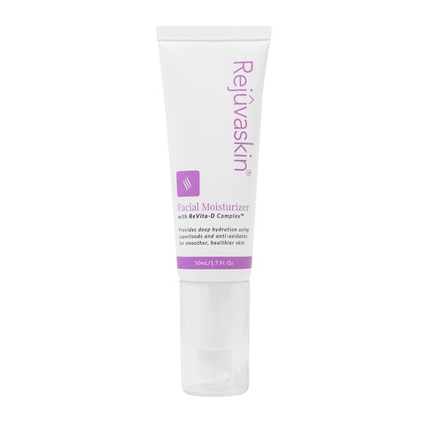 Rejuvaskin Facial Moisturizer With Revita-D Complex, Daily Face Moisturizer for Dry Skin, Reduces Wrinkles, Non-Greasy Hydrating Cream for Men & Women, Paraben-Free, 1.7 oz
