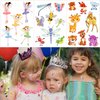 Konsait 180pcs Glitter Tattoos for Kids,Glitter Flash Temporary Tattoos Flower Fairy/Princess/Butterfly/Animal Fake Tattoo Sticker for Girls Children Birthday Party Favor Gift Bag Filler Rewards