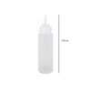 1 Piece Plastic Squeeze Bottle Plastic Squeeze Condiment Bottle Ketchup BBQ Sauce Dispensing Bottle with Twist On Cap Lids for Sauce Ketchup Craft Paint(12 Oz, White)