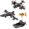 Tblicked 3in1 Fighter Jet Building Sets Military War Plane Building Kit Creator Army Airplane Gunship Building Toys Battle Warship Play Set Gift for Kids Aged 6-12, 231 Pieces