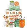 Sunny&Wise Orange Themed Gift Baskets for Women, Self Care Gifts for Women, Care Package for Women, Relaxing Gifts for Women, Gift Box for Women