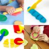 Oun Nana Playdough Tools 20 PCS Play Dough Tools Set for Kids, Various Shape Playdough Cutters & Rollers, Random Color