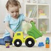 MEGA BLOKS Toddler Building Blockstoy Car with 1 Block Buddies Figure, Raphy Recycling Truck for Toddlers 1-3