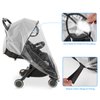 Clear Stroller Rain Cover, Universal Travel Weather Shield Breathable Baby Stroller Rain Cover for Windproof, Waterproof, Protect from Sun Dust Snow