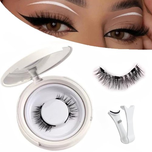 Magnetic Eyelashes, Magnetic Lashes, Magnetic Lashes No Glue Needed, Reusable Natural Look Magnetic Lashes with Applicator (Fuller)