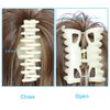 YOLANFAIRY Messy Bun Hair Piece Claw Clip in Hair Buns Hair Piece for Women Straight Short High Ponytail Extension Tousled Updo Faux Hair Bun Scrunchies for Girls (Brown Mix Ash Blonde)