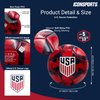 Icon Sports Official Licensed U.S. Soccer Ball - Red Prism