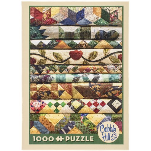 Cobble Hill 1000 Piece Puzzle - Grandma's Quilts - Sample Poster Included