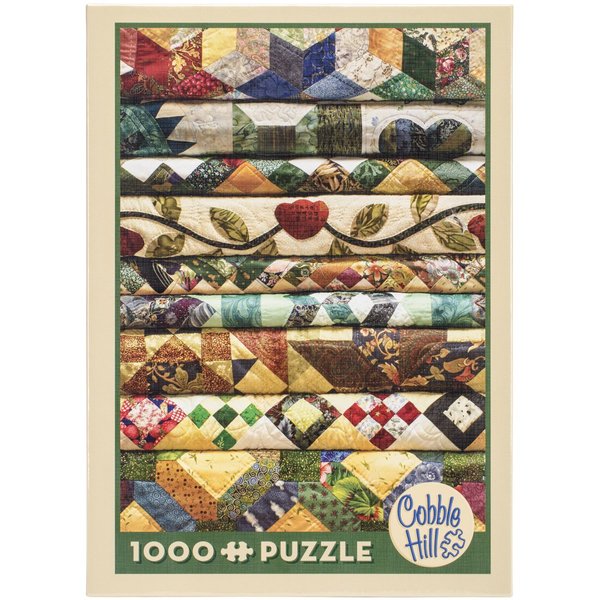 Cobble Hill 1000 Piece Puzzle - Grandma's Quilts - Sample Poster Included