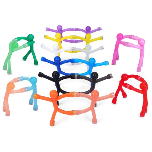 TRYMAG Man Fridge Magnets, 20Pcs Refrigerator Magnets, Funny Magnetic People Mini Flexible Humanoid Colorful Magnetic Toy for Kids, Adults, Whiteboard, Office, School Decoration