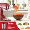 Stainless Steel Slicer Shredder Attachment for KitchenAid Stand Mixer, Salad Machine with Vegetable Slicer, Salad Maker, Grinding Powder, Cheese Grater by Cofun