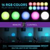 Mr.Go 8-inch Ultra-Fun LED Glowing Ball Light w/Remote, RGB Color Changing Globe Mood Lamp, 16 Colors 8 Brightness 4 Lighting Modes, Waterproof, Rechargeable & AC Adapter Power, Stunning Light Orb