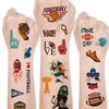Football Temporary Tattoos for Kids Birthday Party Supplies - Football Party Favors Decorations Sticker American Fans Tattoos for Gifts Classroom School Prizes