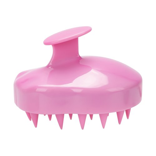 Biiange Soft Silicone Hair Scalp Massager Shampoo Brush, Scalp Care Brush, Scalp Massage Shampoo Brush, Manual Scalp Massage Exfoliating (1Pack, Pink)