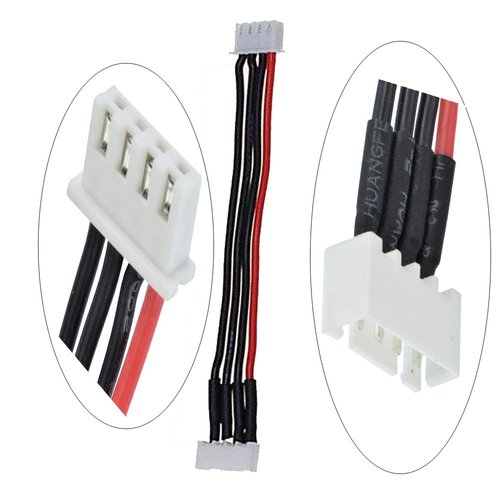 Yiqigou 10pcs 15cm JST-XH 3S 4Pin Connector Adapter Plug Wire Balance Extension Cable JST-XH 2S 3S 4S 5S 6S Plug Balance Charger Silicone Wire Extension (3S)