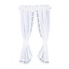 Melody Jane Dollhouse White Sheer Curtains on Rail Miniature 1:12 Scale Window Accessory