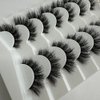 MYMYDA Lashes Natural Look Clear Band Cat Eye False Eyelashes Fluffy Mink Fox Eye Lashes Wispy 5D Volume Durl Lashes Strip Eyelash Extension Look