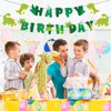 GLASNES Dinosaur Birthday Banner, Dinosaur Theme Birthday Party Decorations for Kids' Birthday Party, Baby shower