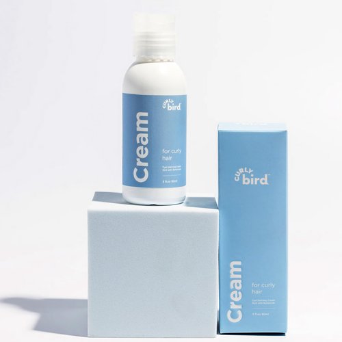 Curly Bird Curl Defining Styling Cream | For Adults & Kids | Natural and Organic Ingredients | Medium Hold Without the Crunch | Artifical Fragrance Free | 3 FL OZ Travel Size