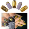 3D Egyptian Pharaoh Lotus Nail Stickers 4Pcs for Acrylic Nails Art Self Adhesive Celestial Trippy Luxury Designs Gold Nail Jewels Evil Eye Metallic Charm Zodiac Glitter Chakra Old English Anime Decals