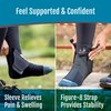 BioSkin Ankle Compression Brace - Ankle Wrap for Sprained Ankle, Post Injury Ankle Brace, Ankle Support Brace for Women and Men, Swollen Feet Relief